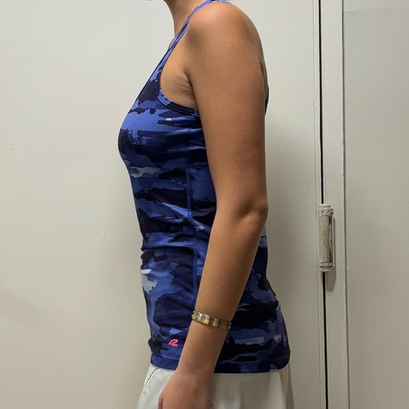 Road Runner Blue Camo Workout Tank - Picture 2 of 4